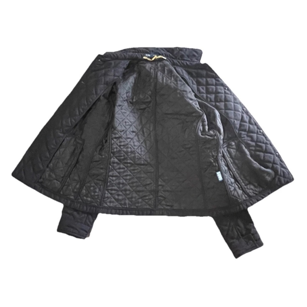 Ralph Lauren Black Quilted Jacket Women’s Small - Picture 4 of 14